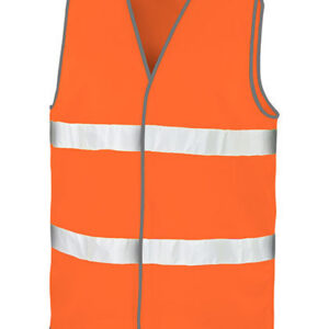 Refleksvest med tryk, Fluorescent Orange