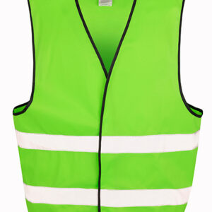 Refleksvest med tryk, Lime