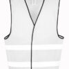 Refleksvest til voksne i hvid farve, forside