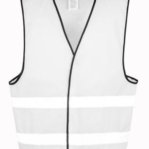 Refleksvest med tryk, White